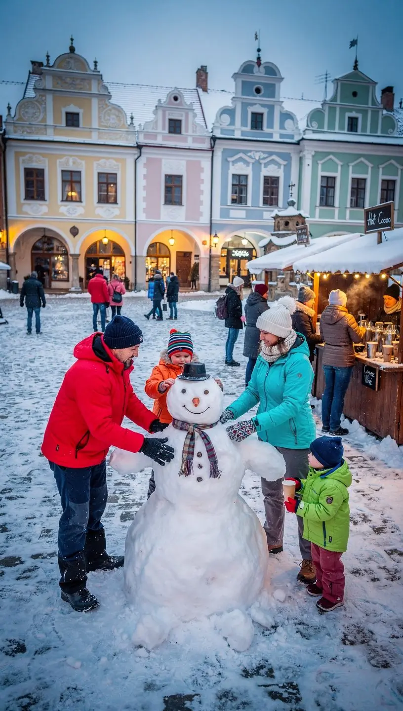 Malebný pohled na Karlův most s historickými měšťanskými domy v pozadí.